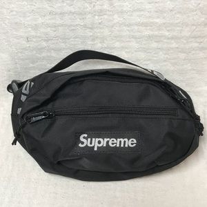 Supreme ss18 black fanny pack waist bag